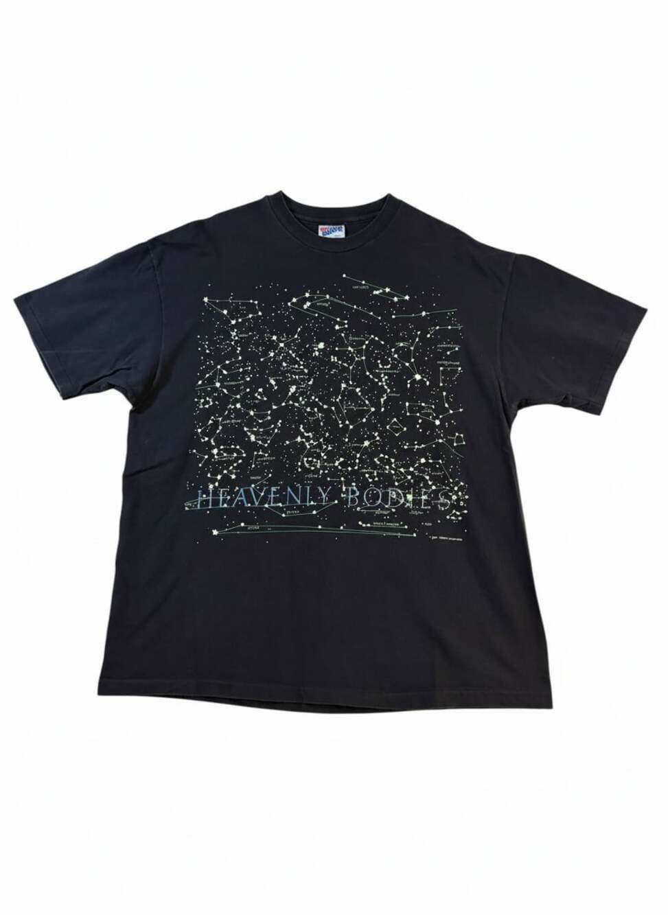 Vintage 1992 Liberty Graphics Constellation Tee Hanes Beefy USA XL Single Stitch
